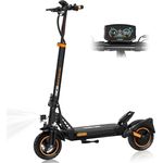 RCB D5 Pro Ultra E-Scooter, 1600W, 120 km Reichweite, 48V 27Ah, klappbar, ABE, Blinker NFC, App-Steuerung, schwarz