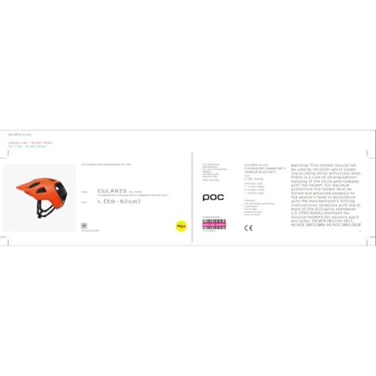 POC Cularis MIPS, Helm mit offenem Visier, Hartschalenbau, 360 Fit System, optimiertes Belüftungssystem – Bild 5