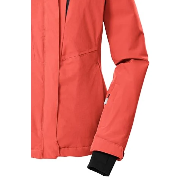 Killtec Ksw 25 Wmn Skijacke, atmungsaktiv und wasserdicht, 10.000 mm Wassersäule, in Bright Coral, Größe 46 – Bild 4
