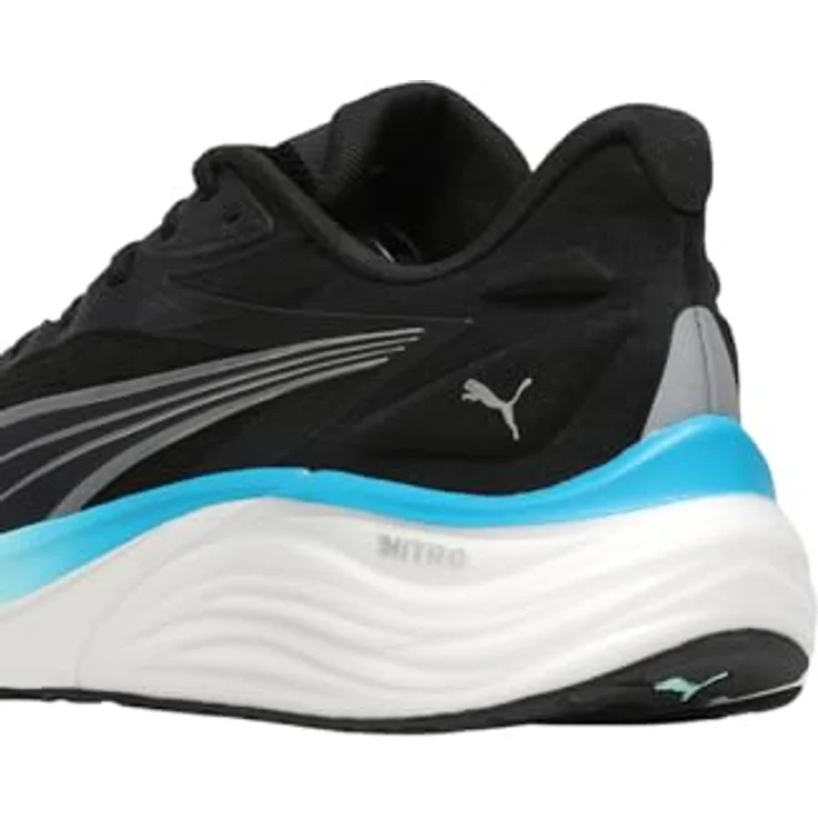 Puma Electrify NITRO 4, Herren Laufschuhe mit NITROFOAM und PROFOAM LITE Dämpfung, Schwarz, Größe 44 – Bild 4