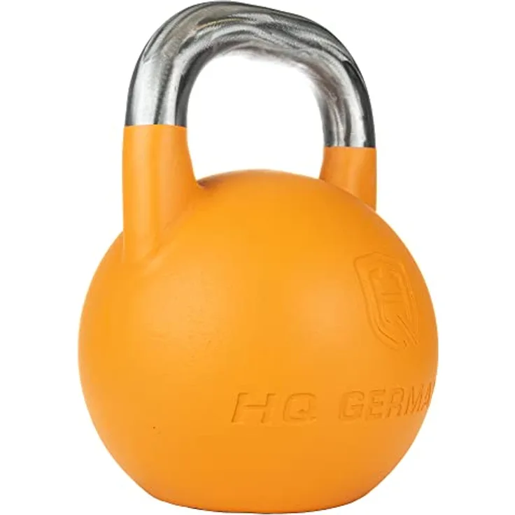 HQ Germany® Competition Kettlebell | Edelstahl Griff | 8-36kg | ±200g Gewichtstoleranz | Pulverbeschichtet, Gewicht:28KG