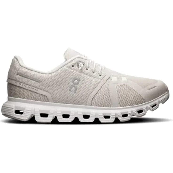 ON Running Cloud 6, Damen Laufschuhe aus atmungsaktivem Mesh mit CloudTec®-Dämpfung, Pearl-White, EU 40.5 US 9 – Bild 3
