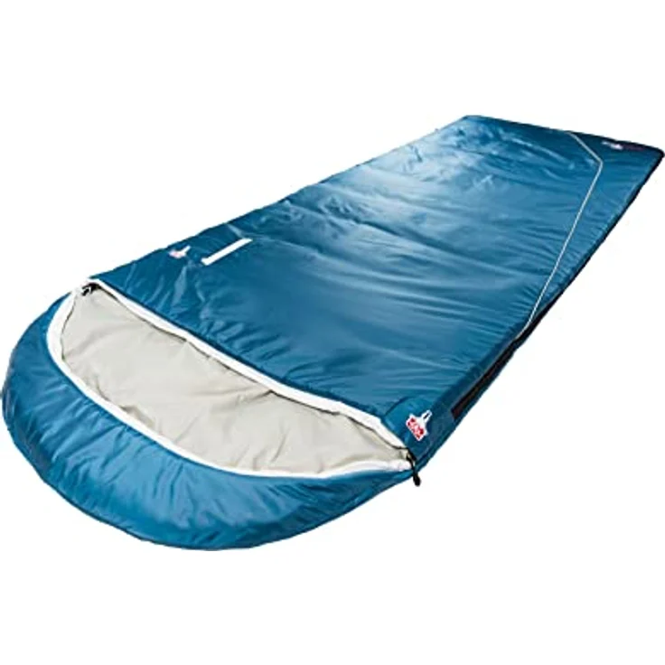 Grüezi Bag Cloud Cotton Comfort, Schlafsack 225 cm mit Baumwollfutter, wasserabweisend und vielseitig als Decke nutzbar, für Temperaturen von 8 °C bis 4 °C – Bild 2