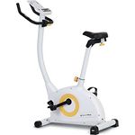 SportPlus COMPACT Heimtrainer Fahrrad, 24 Widerstandsstufen, integrierte Herzfrequenz-Messer & App kompatibel, Hometrainer