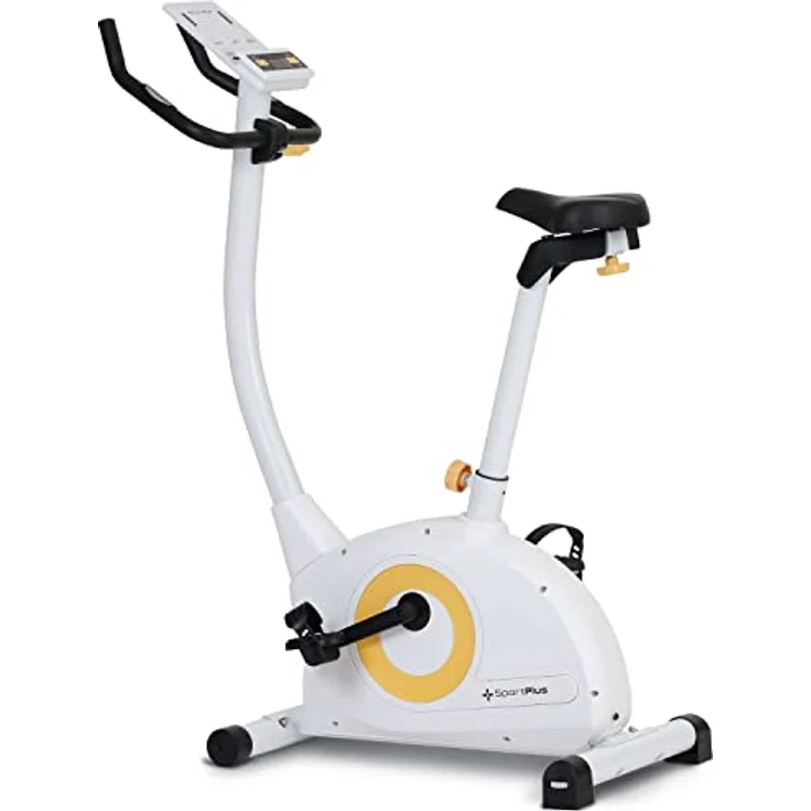 SportPlus COMPACT Heimtrainer Fahrrad, 24 Widerstandsstufen, integrierte Herzfrequenz-Messer & App kompatibel, Hometrainer – Bild 1