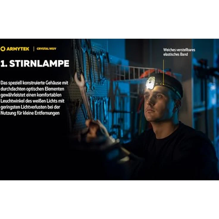 Armytek Crystal WUV, Kompakte Multifunktionslampe 6 in 1 mit 150 Lumen weißem Licht und 325 mW UV-Licht, bis 50 Tage Leuchtdauer – Bild 3