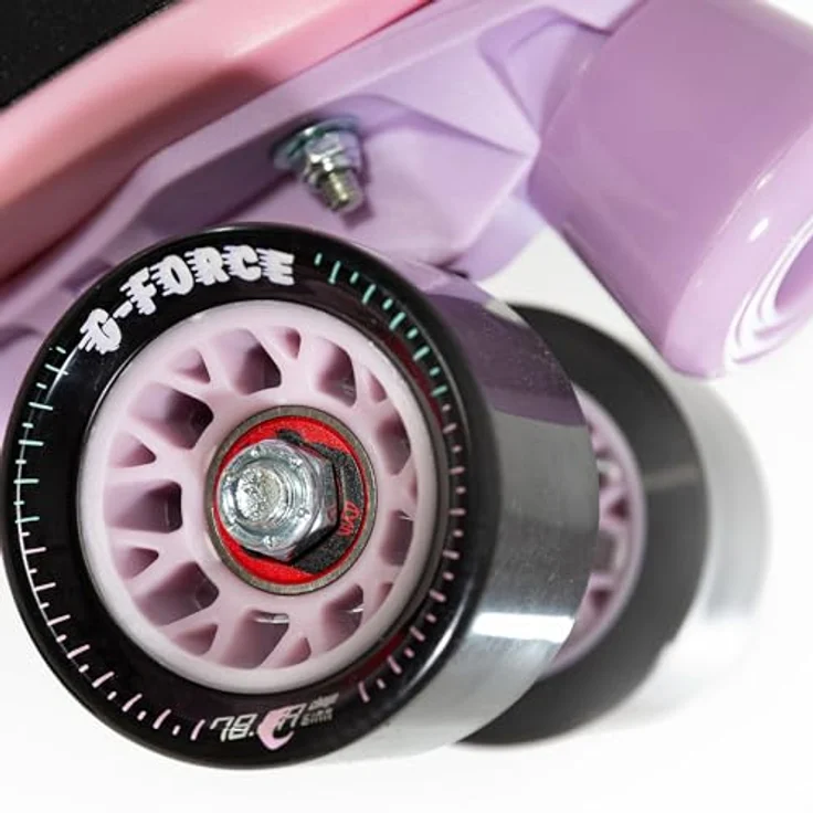 Chaya Lifestyle Rollerskates Melrose - 39, Veganfreundlich in Schwarz/Rosa mit Glasfaserverstärktem Teller – Bild 8