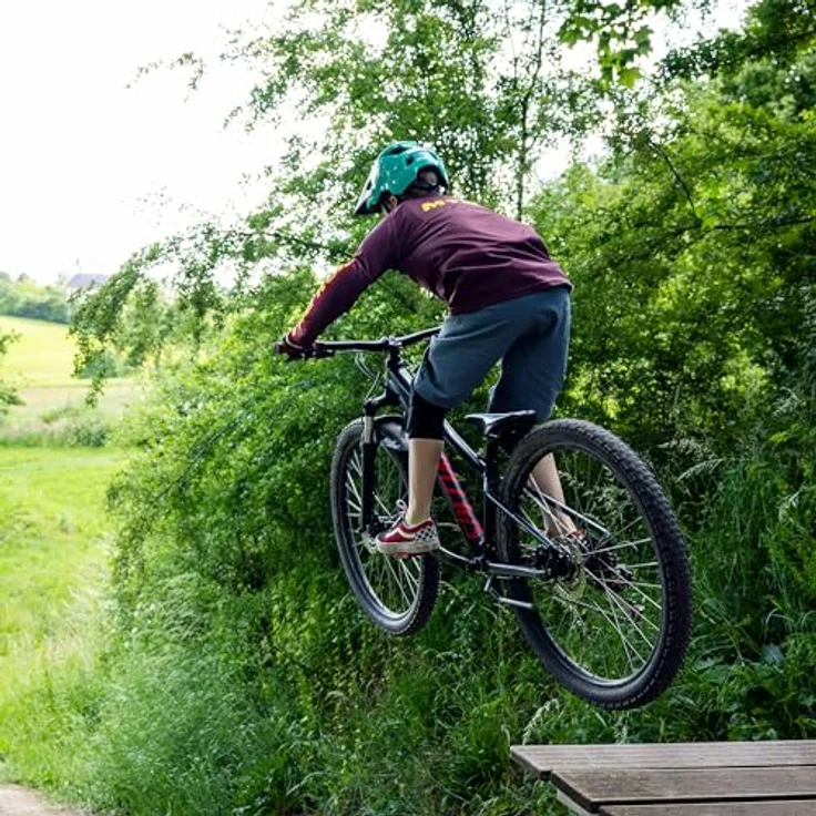 Abus YouDrop, Velohelm für Kinder und Jugendliche, 48 - 55 cm, moderne Belüftung und Break-Away-Schirm – Bild 6