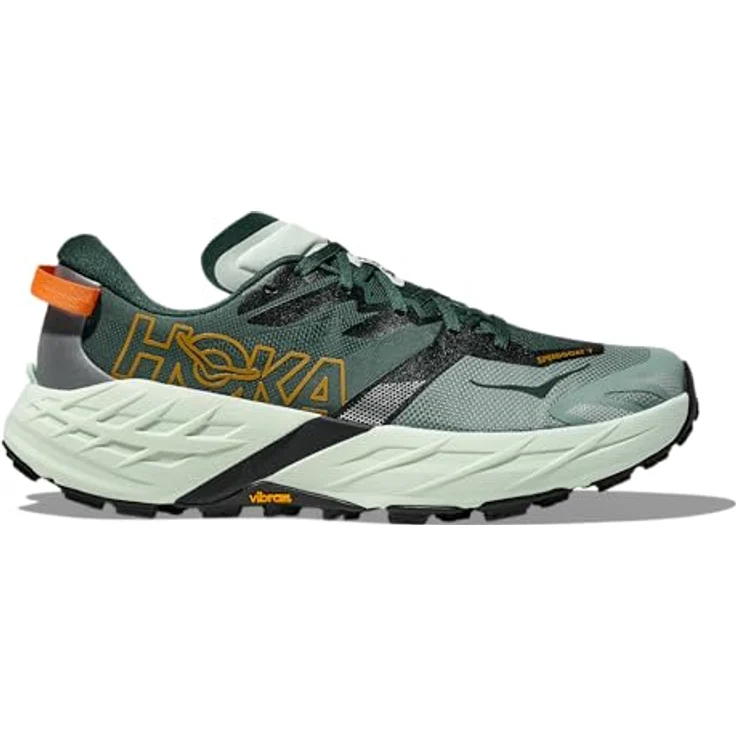 HOKA Speedgoat 7 Herren Trailrunning Schuhe, grün, EU 46 2/3, optimaler Grip, reaktive Dämpfung, Vibram®-Megagrip-Laufsohle, leichtes, atmungsaktives Obermaterial – Bild 5