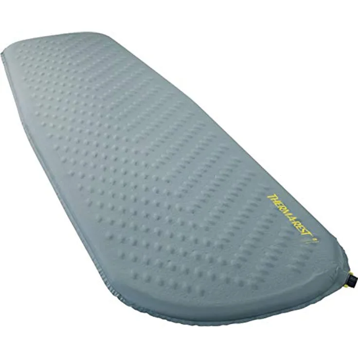 Therm-a-Rest Trail Lite Selbstaufblasende Isomatte für Camping und Rucksackreisen, regulär, 50,8 x 183,9 cm, Winglock-Ventil, Trooper, Grau