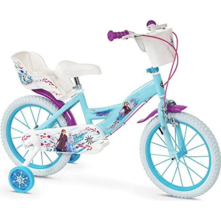 Toimsa Kindervelo 16", Kinderfahrrad aus Eisen, empfohlen für 5- bis 7-Jährige, Frozen Huffy Design – Bild 2