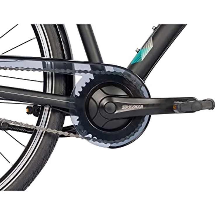 Airtracks Herren City Fahrrad 28 Zoll Citybike CI.2820 Trekking Bike Cityrad Shimano Nexus 7 Gang Nabenschaltung Nabendynamo Schwarz Matt 56cm Körpergröße 175-185cm – Bild 3