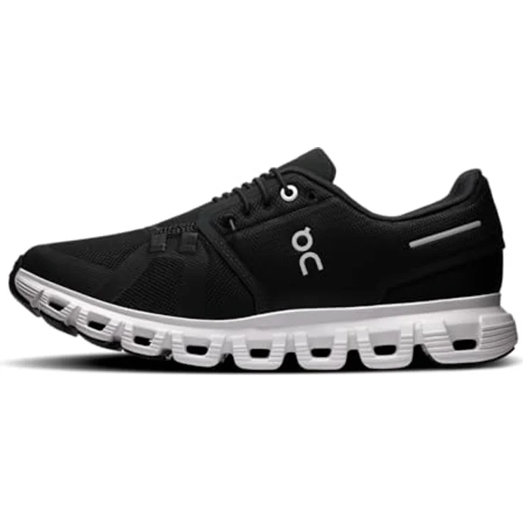 ON Running Cloud 6, Laufschuhe für Damen mit außergewöhnlicher Leichtigkeit und Dämpfung, Schwarz – Bild 6