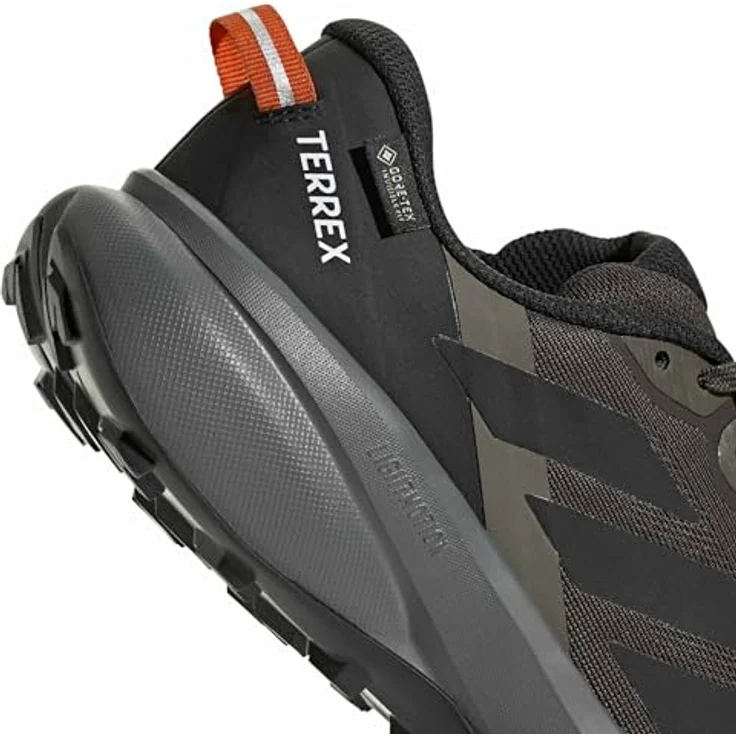 Adidas Terrex Tracefinder Plus GTX, Herren Halbschuhe für Trailrunning mit GORE-TEX® Invisible Fit, grün – Bild 5