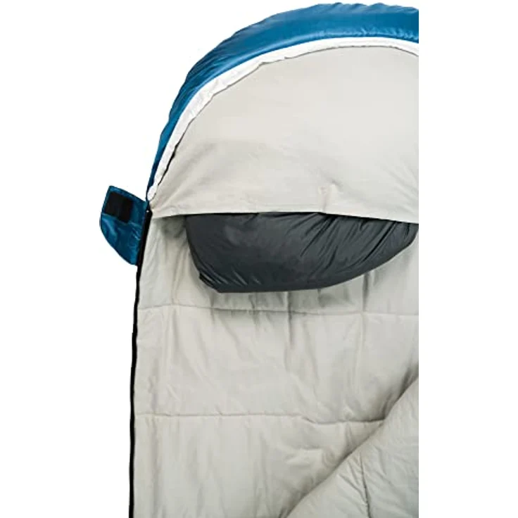 Grüezi Bag Cloud Cotton Comfort, Schlafsack 225 cm mit Baumwollfutter, wasserabweisend und vielseitig als Decke nutzbar, für Temperaturen von 8 °C bis 4 °C – Bild 6