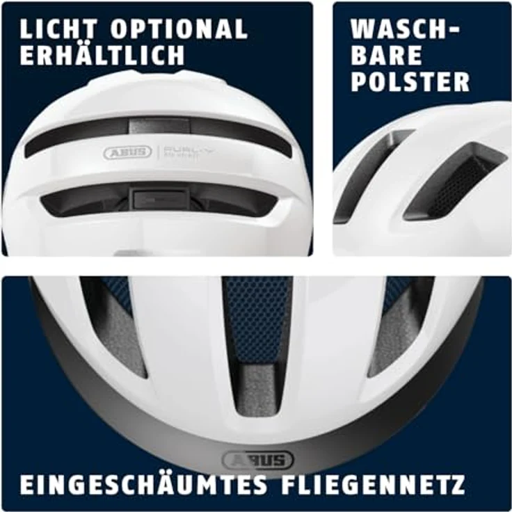 ABUS PURL-Y Fahrradhelm, NTA-Schutzhelm für E-Bike und S-Pedelec, stylisch, Größe M, Weiß – Bild 4