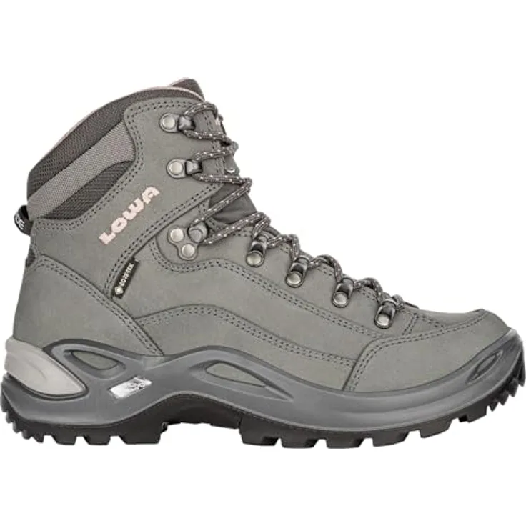 LOWA Renegade GTX Mid Damen Wanderschuh, Echtleder, grau, Größe 39,5