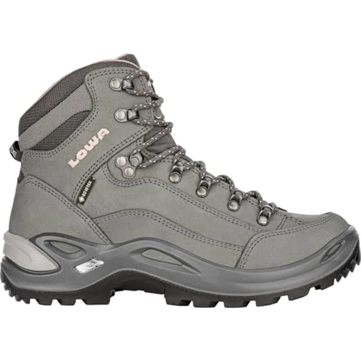 LOWA Renegade GTX Mid Damen Wanderschuh, Echtleder, grau, Größe 39,5 – Bild 1