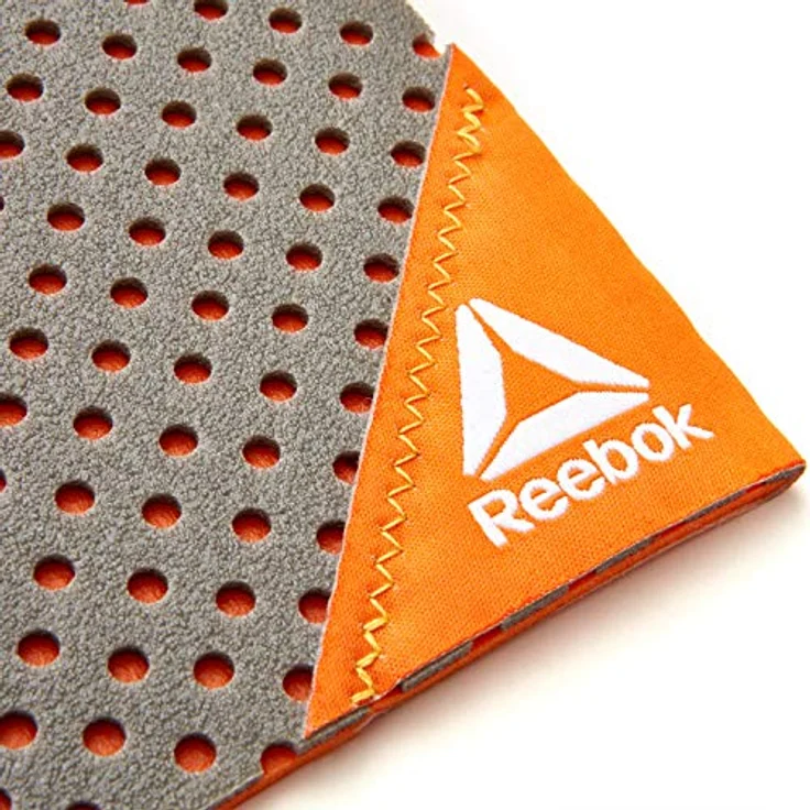 Reebok Unisex-Adult Fitness Mat, orange, 7 mm dicke NBR Yogamatte mit geriffelter Unterseite für sicheren Halt – Bild 5