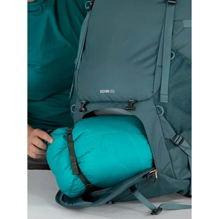 Osprey Renn Trekkingrucksack 67 cm, robuster Wanderrucksack aus 100% Polyester, grün – Bild 13