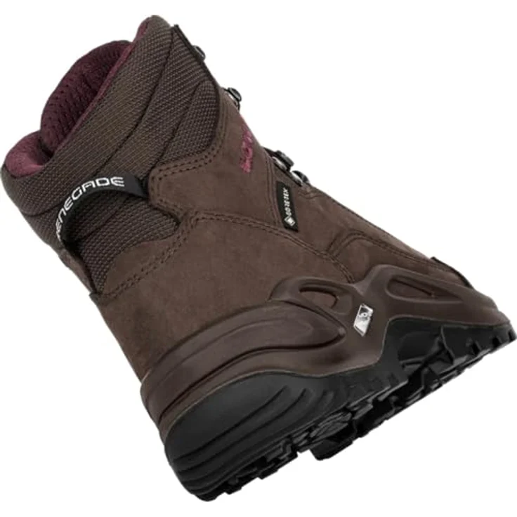 Lowa Renegade GTX Mid Damen Wanderschuhe, Größe 38 EU, wasserdichtes GORE-TEX-Futter, stabiler Nubukleder-Schaft, griffige VIBRAM-Sohle – Bild 3
