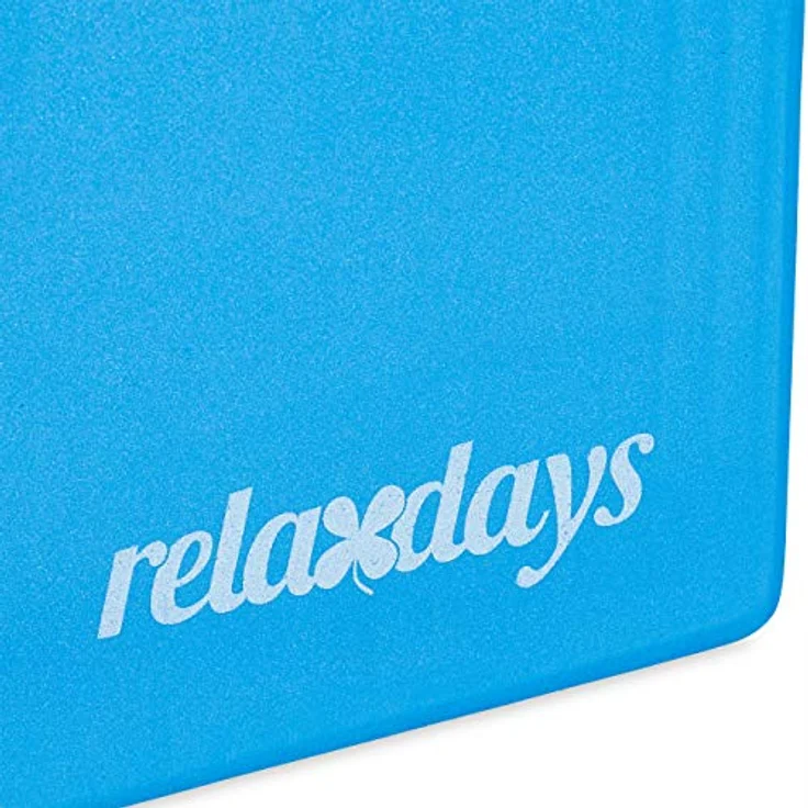 relaxdays Yogablock 2er Set, rutschfest und gelenkschonend, blau – Bild 9