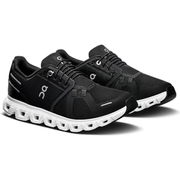 ON Running Cloud 6, Laufschuhe für Damen mit außergewöhnlicher Leichtigkeit und Dämpfung, Schwarz – Bild 8