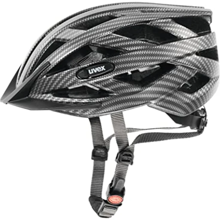 Uvex i-vo cc, Fahrradhelm mit 3D IAS Anpassungssystem, 24 Belüftungskanälen, schwarz Carbon-Look, 52-57 cm – Bild 1
