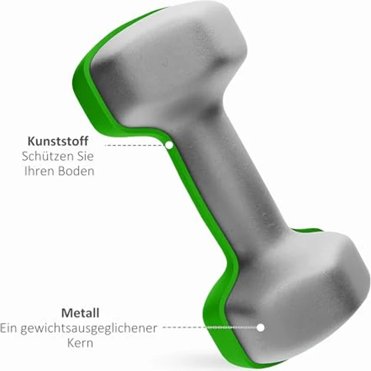 SPORTNOW Hanteln Set 6 Kurzhanteln, 2 x 3kg, 2 x 4kg, 2 x 5kg Hexagon-Hanteln mit Klappbarem Hantelständer, für Fitness und Zuhause, robust und bodenschonend – Bild 5