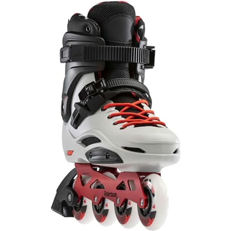 Rollerblade RB Pro X Inline-Skates, Weiß/Schwarz, 45°-Schnallen-System, anatomische Polsterung, 80 mm Supreme Räder – Bild 8