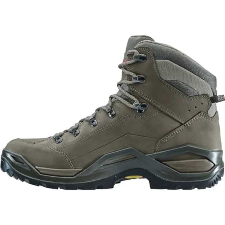 Lowa Renegade EVO GTX MID, Wanderschuhe mit GORE-TEX, Nubukleder, Vibram®-Sohle, Espresso/Seegras, Gr. 50 – Bild 2