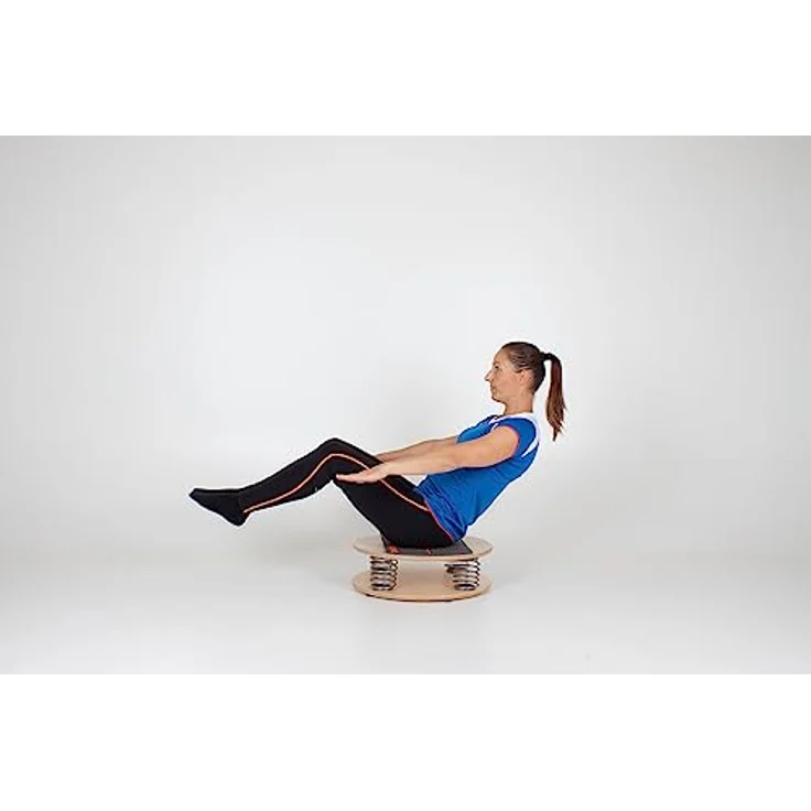 Pedalo Vestimed® 50, Balance Trainer aus wasserfest verleimtem Birke Multiplex Holz, max. Benutzergewicht 120 kg, inkl. 2 Widerstandsbänder und Übungsanleitung – Bild 6