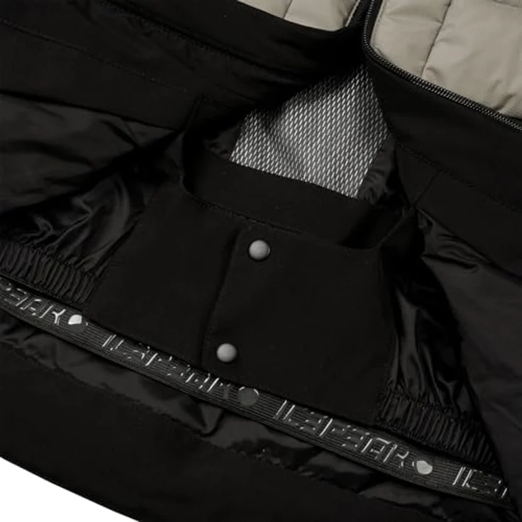 ICEPEAK Folsom S8 Herren Skijacke, wasserdicht und atmungsaktiv mit 4-Wege-Stretch, regulierbarer Kapuze und Schneefang, grau – Bild 6