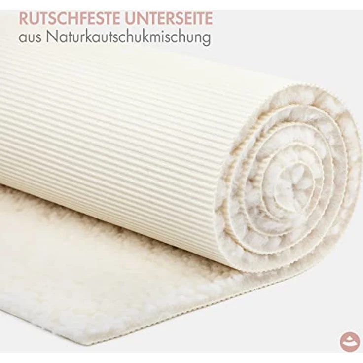 Bodhi VISHNU 60, Schurwoll-Yogamatte aus 100% Schafschurwolle, weich & isolierend, 200 x 60 cm, 1200 g/m² – Bild 5