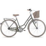 Maxim Anno 1902 Wave Damenrad 26 Zoll 7 Gang Citybike Aluminium, Lichen Grey, 45 cm Rahmen, 28 Zoll Laufrad