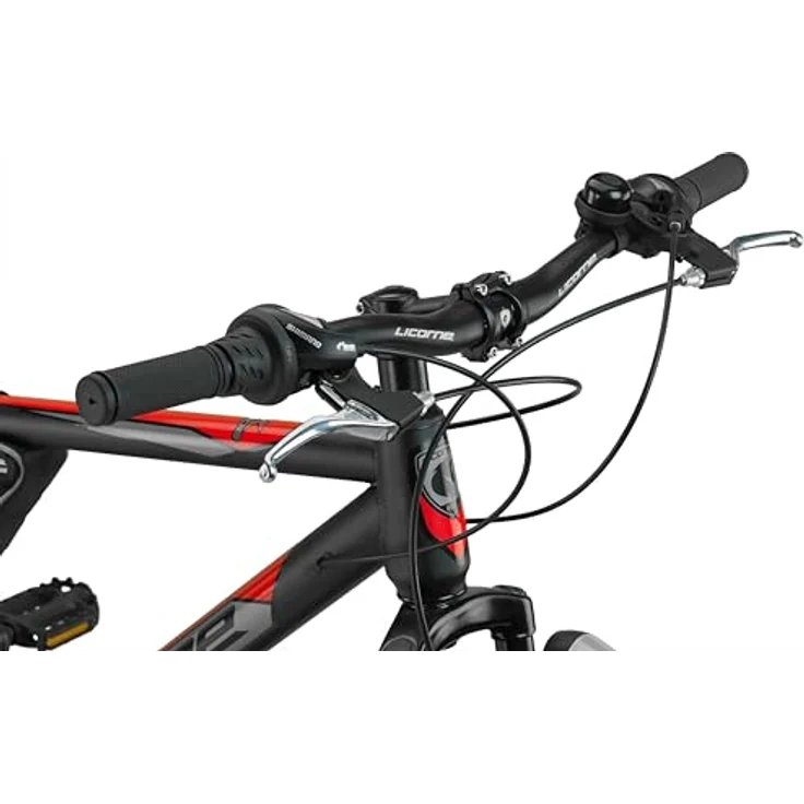 Licorne Bike Guide Premium Mountainbike 27.5 Zoll, Schwarz/Rot, hochwertige Kettenschaltung, robuster Stahlrahmen, für Mädchen, Jungen, Herren und Damen – Bild 5