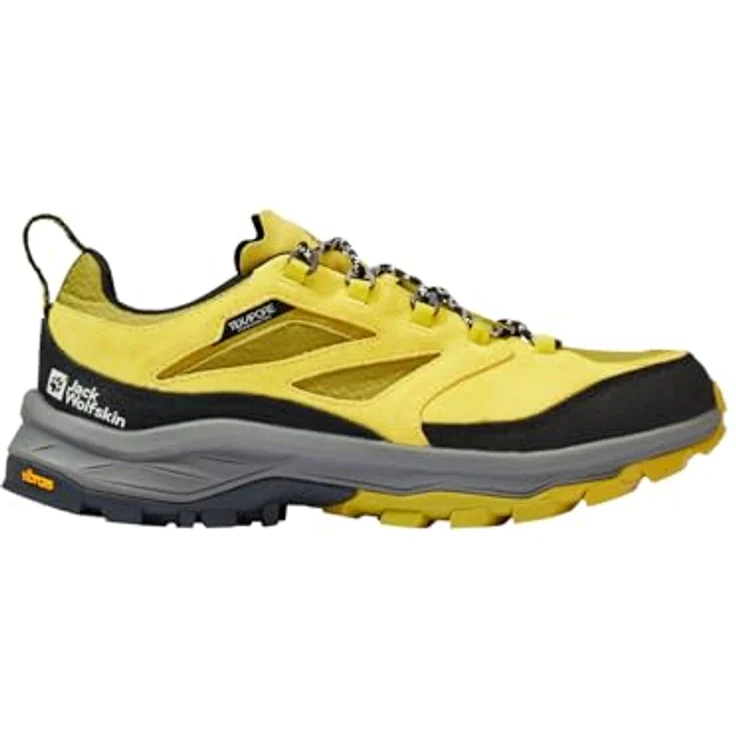 Jack Wolfskin Cyrox Texapore Low M, Herren Wanderschuhe mit guter Wasserdichtigkeit, Größe 45.5, Gelb – Bild 2