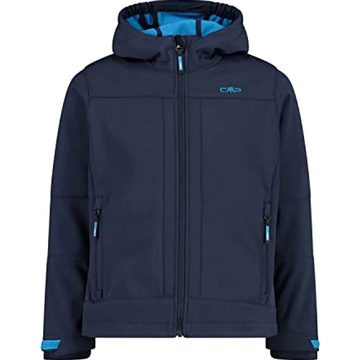 CMP Softshelljacke Kid jacket Fix Hood, wind- und wasserdicht, atmungsaktiv, mit Kapuze und seitlichen Eingrifftaschen, reguläre Passform – Bild 2