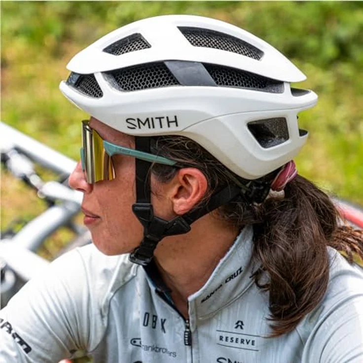 Smith Trace Helm Mips, Fahrradhelm mit Koroyd-Schutz, matte weiß – Bild 3