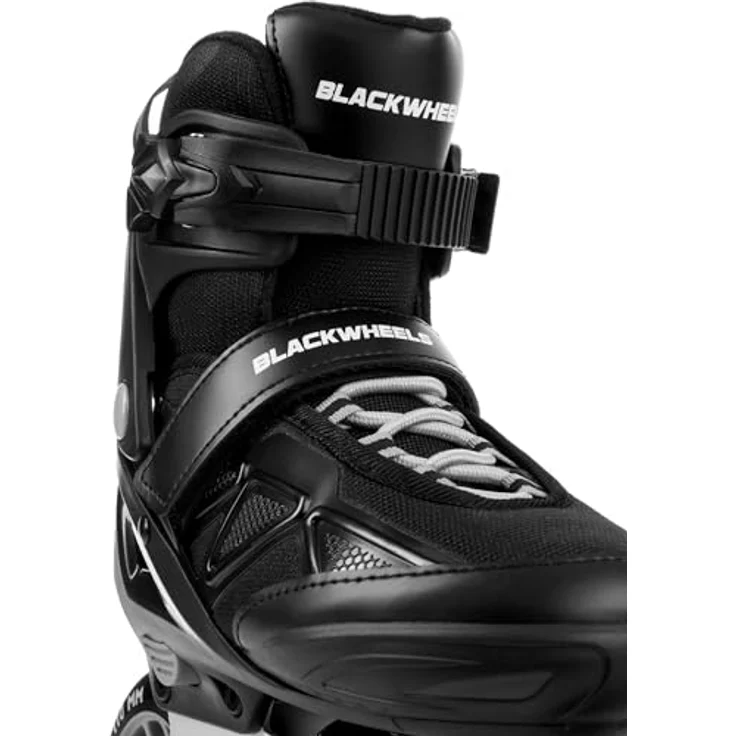 BLACKWHEELS Dynamic Inlineskates, drei-Räder-Anordnung für optimale Geschwindigkeit, 110 mm Räder, größenverstellbar 39-42, Schwarz – Bild 5