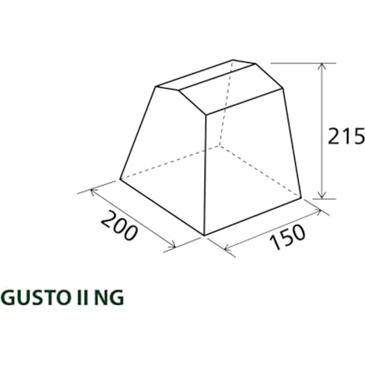 Brunner Gusto II NG, Küchenzelt mit Pultdach, großen Gazefenstern und Tragetasche, 16.50 kg – Bild 3