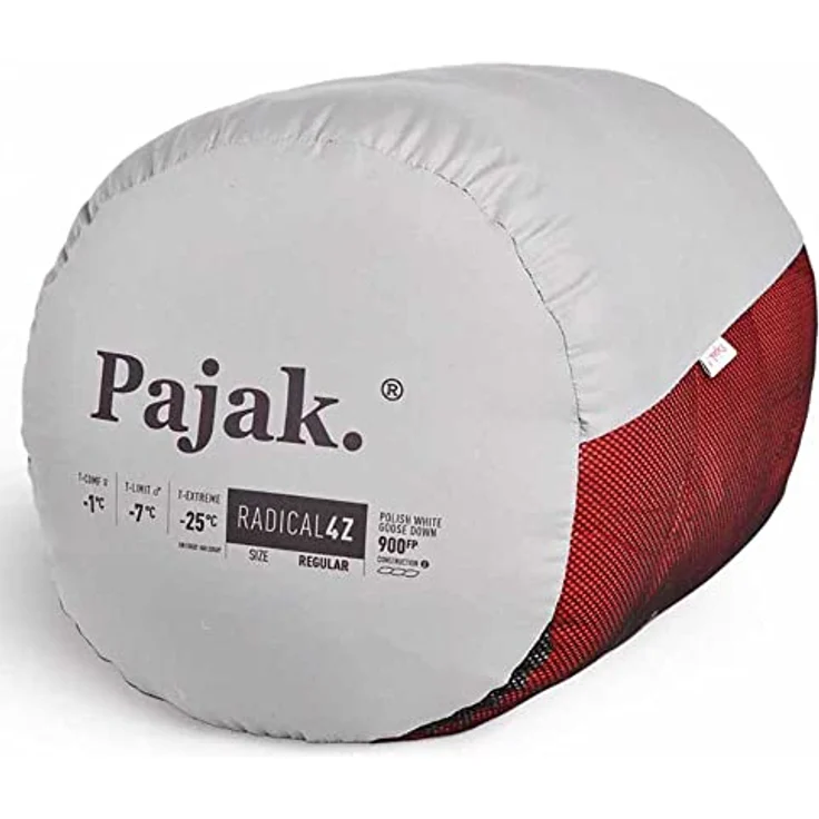 Pajak Radical 4Z, superleichter Ganzjahres-Schlafsack mit 900er RDS-zertifizierter Daunenfüllung, wasserdicht verstärkter Kapuze und Innentasche, kompaktes Packmass 29 x 18 cm – Bild 6
