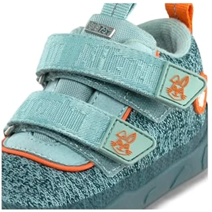 Affenzahn Kid's Knit Happy, Unisex Wanderschuhe, wasserdicht mit Klettverschluss, Blau – Bild 7