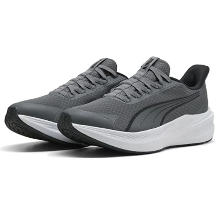 PUMA Dasher Lite Slip Tech Laufschuh, grau, Gr. 44.5 mit praktischer SLIPTECH™ Technologie und gepolsterter Zwischensohle – Bild 1