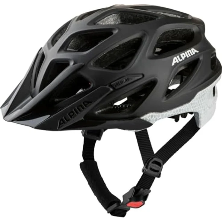 ALPINA Mythos Reflective MTB-Fahrradhelm, Black matt, 59-64 cm, mit reflektierender Folie und individueller Anpassung – Bild 1