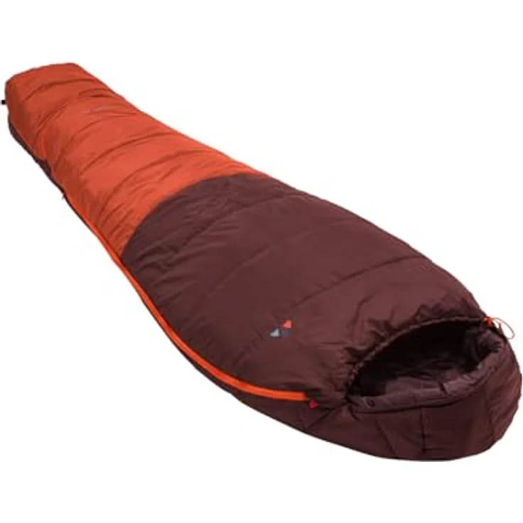 VAUDE Kobel Adjust 500 II Syn, Dark Cherry Schlafsack für Kinder mit Mumienschnitt ab 4°C, geeignet bis 130 cm Körpergröße – Bild 1