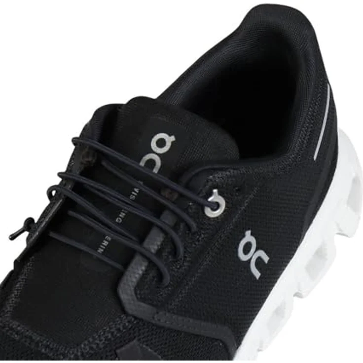 ON Cloud 6, Laufschuhe mit atmungsaktiver Technologie und gepolsterter Dämpfung, schwarz/weiß, Größe 43 – Bild 9