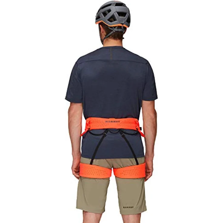 Mammut Sender Klettergurt, Safety orange, L, lasergeschnittenes Gewebe, 2 große Materialschlaufen, Indikatortechnologie – Bild 4