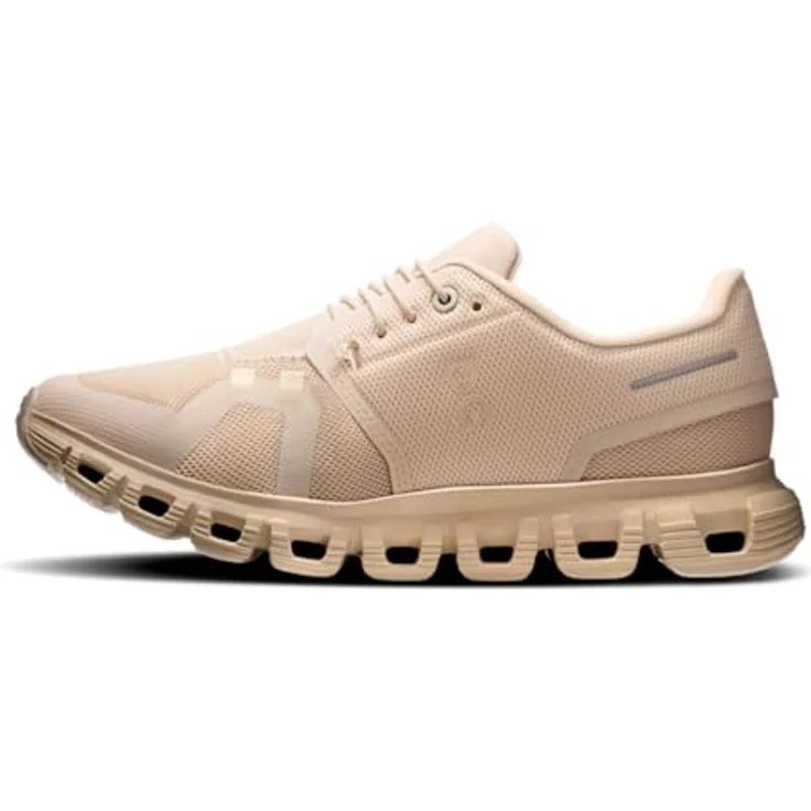 ON Cloud 6, Damen Laufschuhe mit bequemer Passform, beige, EU 40 – Bild 5