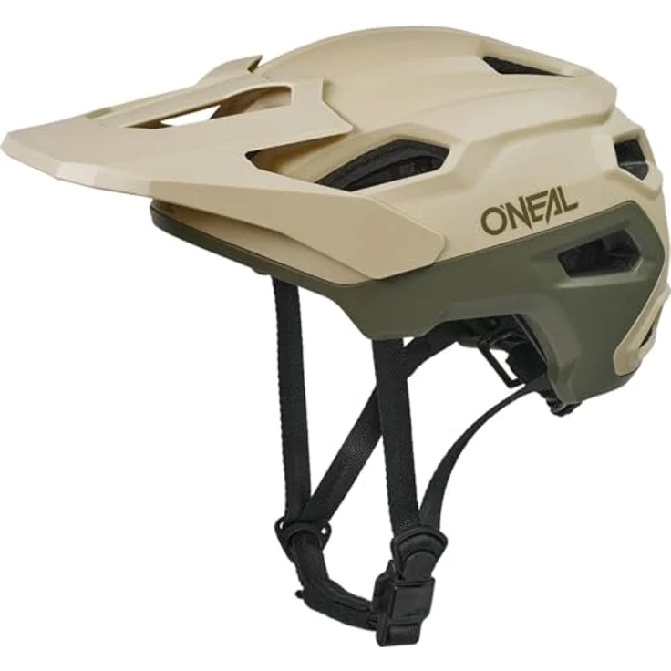 O'Neal Trailfinder Evo Helm Solid V.26, Enduro- und Trailhelm in Sand/Olive, Größe L/XL mit Quin Ready Technologie und Fidlock Magnetschnalle – Bild 3